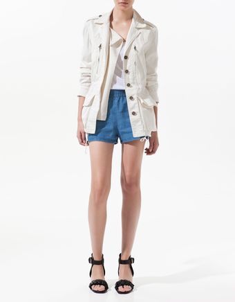Zara Parka with Pockets - Lyst
