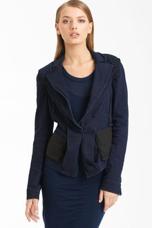 Donna Karan New York Collection Stretch Denim Jacket - Lyst