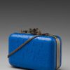 House Of Harlow Marley Clutch in Blue (cobalt croc) - Lyst