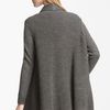 Lanvin Drape Rib Knit Cardigan in Gray (grey) - Lyst