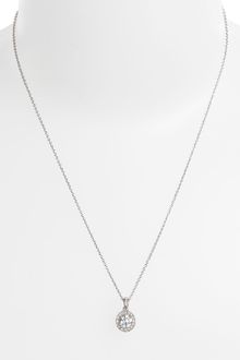 Nadri Framed Round Cubic Zirconia Necklace - Lyst