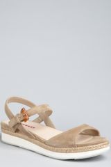 Prada Sport Desert Suede Platform Sandals