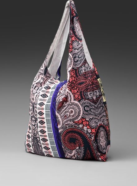 Twelfth Street By Cynthia Vincent Shopper Printed Grocery Bag in Multicolor (patch print) - Lyst