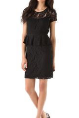 DKNY Lace Peplum Dress