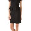Dkny Lace Peplum Dress in Black - Lyst