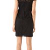 Dkny Lace Peplum Dress in Black - Lyst