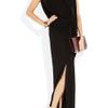 Donna Karan New York Stretch Georgette Gown in Black - Lyst