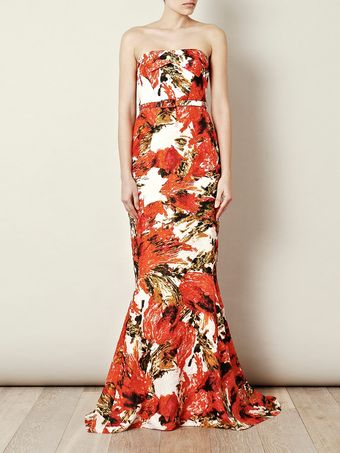 Erdem Rhiannon Strapless Dress - Lyst