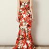 Erdem Rhiannon Strapless Dress in Orange (red) - Lyst