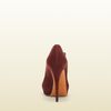 Gucci Betty Tstrap Opentoe High Heel Platform Pump in Brown (bordeaux) - Lyst