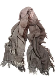 Gucci Degradé Wool Silk and Cotton Blend Shawl - Lyst