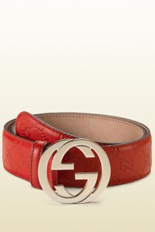 Gucci Belt with Interlocking G Buckle - Lyst