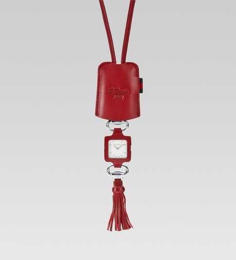 Gucci Gucci Collection Pendant Version in Black (red) - Lyst