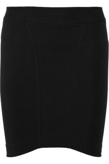 Helmut Lang Helmut Coccoon Cotton Blend Jersey Mini Skirt - Lyst