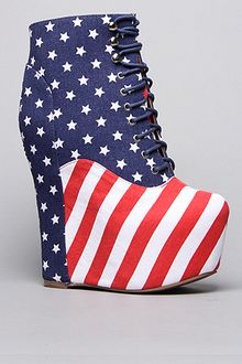 Jeffrey Campbell The Damsel Shoe in Stars and Stripes - Lyst