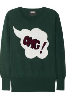 Markus Lupfer Omg Intarsia Merino Wool Sweater - Lyst