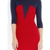 Markus Lupfer Bodice Intarsia Merino Wool Sweater Dress in Blue (navy) - Lyst