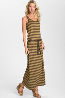 Michael by Michael Kors Stripe Jersey Maxi Dress - Lyst