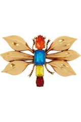 Oscar de la Renta 24Karat Goldplated Insect Brooch