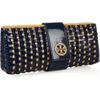 Tory Burch Rattan and Faux Patentleather Clutch in Brown (tan) - Lyst