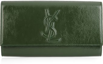 Yves Saint Laurent Belle Du Jour Patent Leather Clutch - Lyst