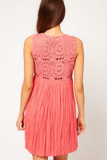 ASOS Collection Asos Summer Dress with Crochet Top - Lyst