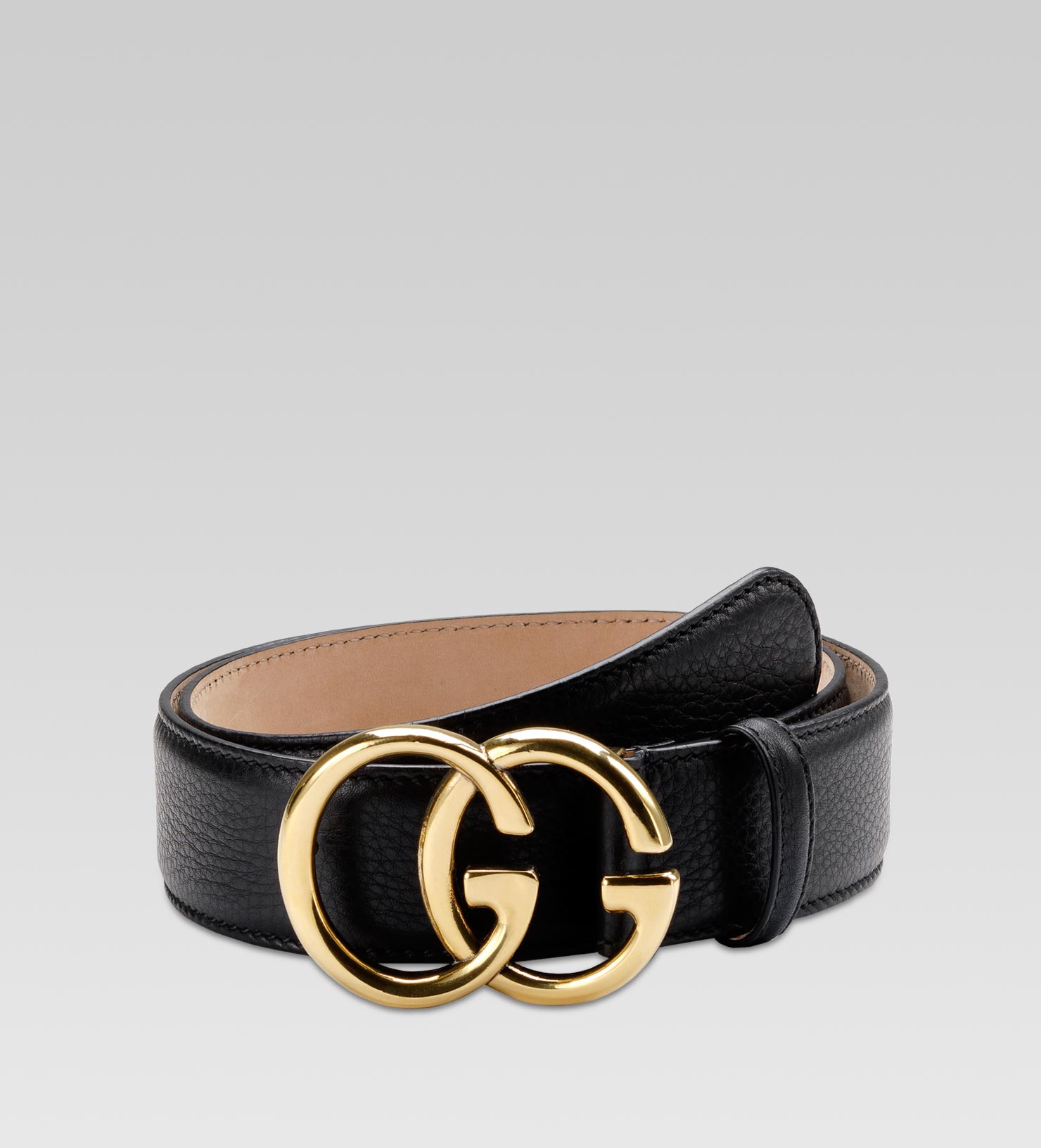 Gucci Belt with Double G Buckle in Black | Lyst