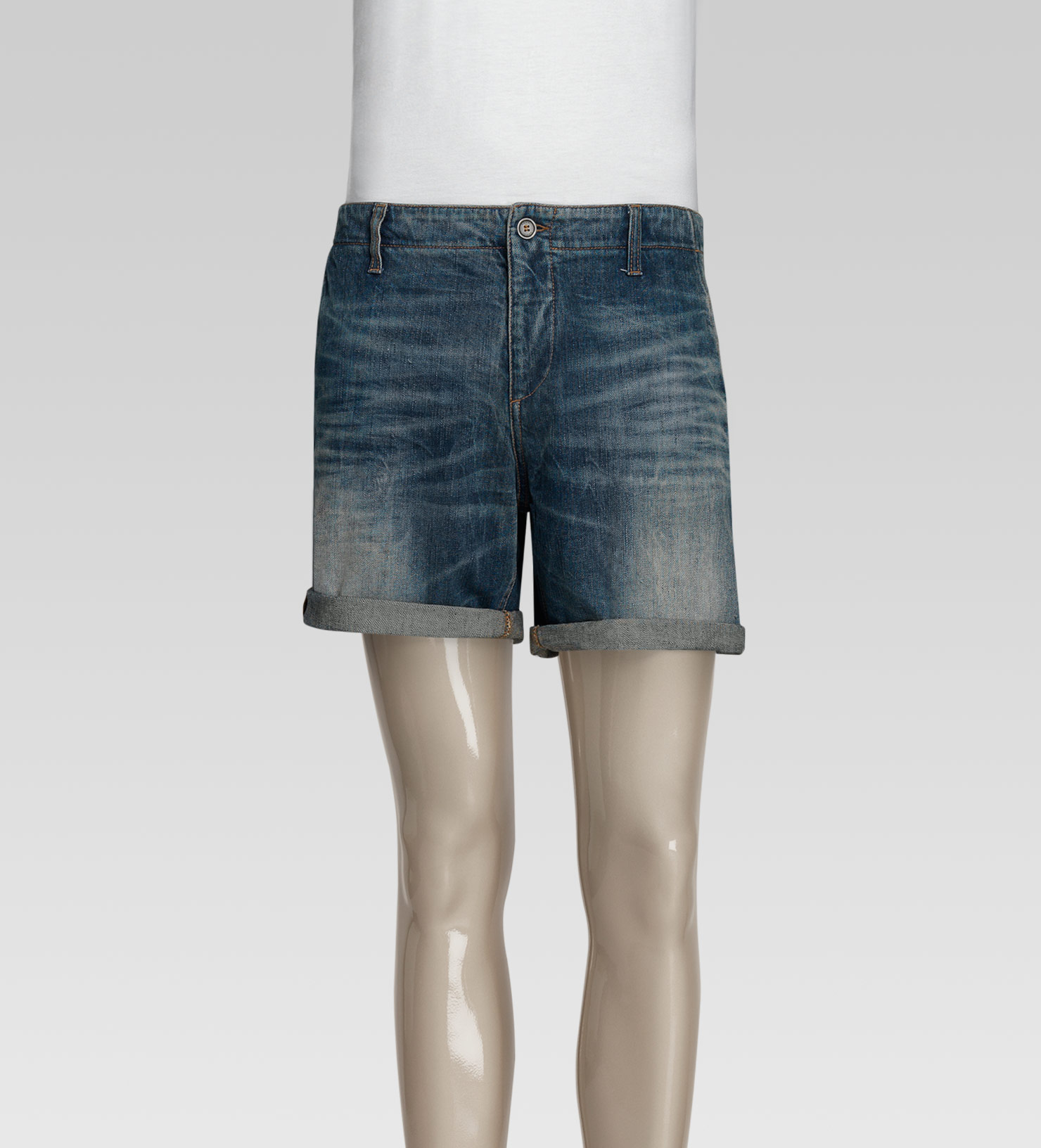 Gucci Bermuda Shorts with Web Detail in Blue for Men | Lyst