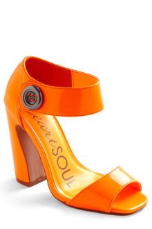 ModCloth Girl Of My Dreams Heel in Neon Orange - Lyst