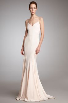 Zac Posen Contourseamed Slip Gown - Lyst