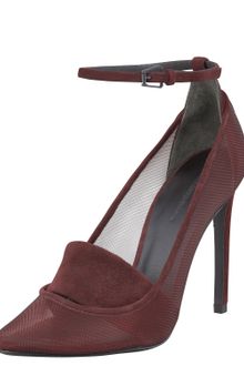 Alexander Wang Sabine Mesh Suede Pump - Lyst