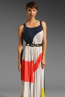 BCBGMAXAZRIA Runway Printed Maxi Dress - Lyst