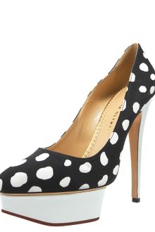 Charlotte Olympia Polkadot Platform Pump - Lyst