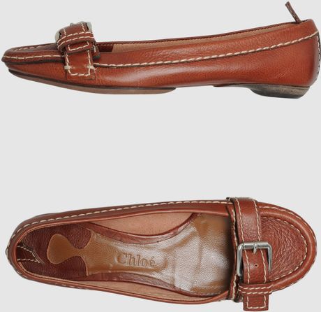 Chloé Moccassins in Black (brown) - Lyst