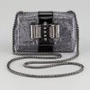 Christian Louboutin Sweet Charity Glitter Lady Bag in Silver (gunmetal) - Lyst