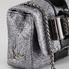Christian Louboutin Sweet Charity Glitter Lady Bag in Silver (gunmetal) - Lyst