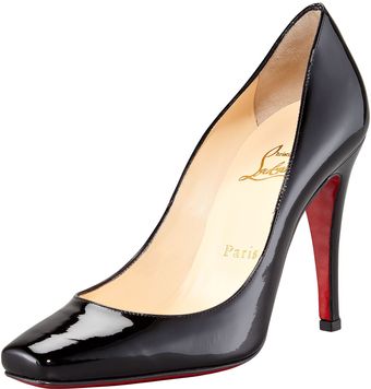 Christian Louboutin Particule Patent Pointed Red Sole Pump - Lyst