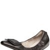 Elizabeth And James Scrunchy Ballerina Flat in Black (cognac) - Lyst