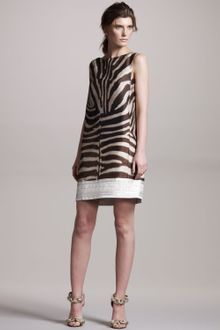 Giambattista Valli Zebra-print Shift Dress - Lyst