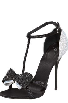 Giuseppe Zanotti Bejeweled Twotone Bowtoe Sandal - Lyst