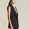Givenchy Givenchy Womens Sleeveless Tuxedo Jacket in Black - Lyst