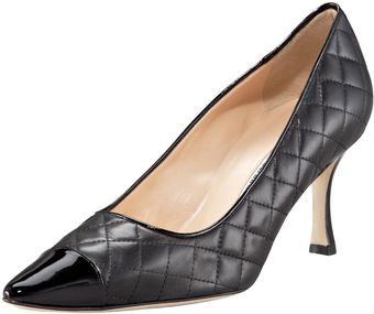 Manolo Blahnik Irie Captoe Quilted Pump - Lyst