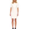 Michael Kors Stretch Boucle Shift Dress in White (ivory) - Lyst