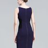 Narciso Rodriguez Contrast Waist Sheath Dress in Purple (violet) - Lyst