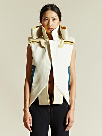 Pedro Lourenco  Multi Panel Architecture Gilet - Lyst