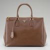 Prada Saffiano Lux Tote in Brown - Lyst