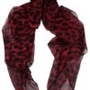 Alexander Mcqueen Leopard Print Silk Chiffon Scarf in Animal (leopard) - Lyst