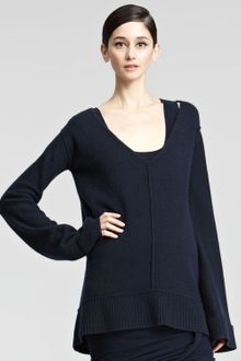 Donna Karan New York Oversized Vneck Tunic - Lyst