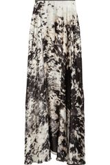 Just Cavalli Printed Satin Maxi Skirt