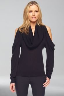 Michael Kors Coldshoulder Cowlneck Top - Lyst